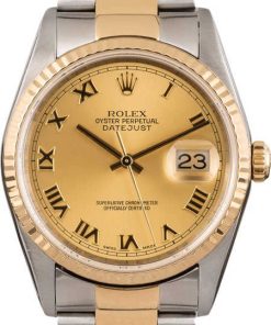 HandMade The Rolex Datejust 16233 Champagne Dial with Two Tone Oyster