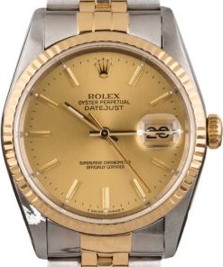 HandMade The Rolex Datejust 16233 Champagne Index Dial 36MM