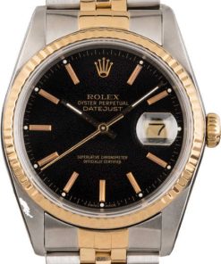 HandMade The Rolex Datejust Two Tone 16233 Black Dial