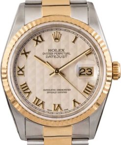 HandMade The Rolex Datejust 16233 Ivory Pyramid Dial