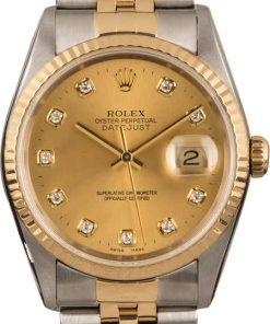 HandMade The Rolex Datejust 16233 Diamond Champagne Dial