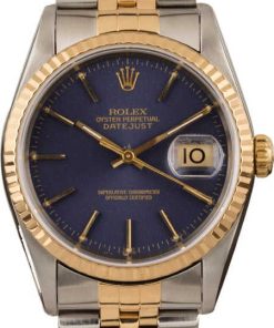 HandMade The Rolex Datejust Two Tone 16233 Blue Dial