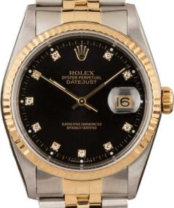 HandMade The Rolex Datejust 16233 Diamond Black Dial