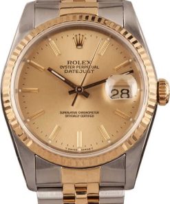 HandMade The Rolex Datejust Champagne Roman Dial 16233