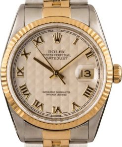 HandMade The Rolex Datejust 16233 Ivory Pyramid Diamond T