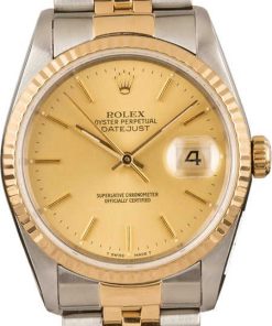 HandMade The Rolex Datejust 16233 Champagne Index Watch