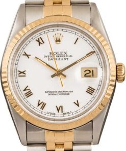 HandMade The Rolex Two Tone Datejust 16233 White Dial