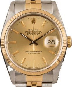 HandMade The Rolex Datejust 16233 Champagne Index Watch