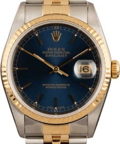 HandMade The Rolex Datejust 16233 Blue Dial Watch