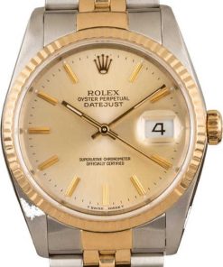 HandMade The Two Tone Rolex Datejust 16233 Jubilee Bracelet T