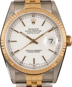 HandMade The Rolex Datejust 16233 Two Tone White Index Dial