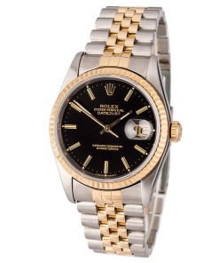 Alternative view of HandMade The Datejust Rolex 16233 Black Dial Certified
