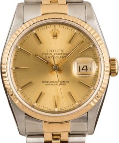 HandMade The Rolex Mens Datejust 16233 Fluted Bezel