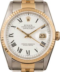 HandMade The Datejust Rolex 16233 White Roman Dial