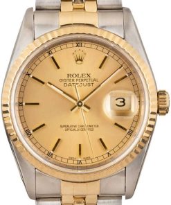 HandMade The Rolex Datejust 16233 Champagne Dial Watch