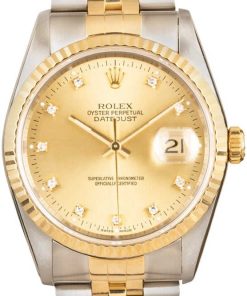 HandMade The Rolex Datejust 16233 Diamond Hour Markers