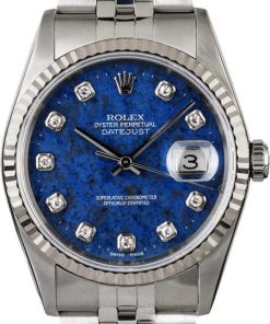 HandMade The Rolex Datejust 16234 Blue Diamond Sodalite Dial