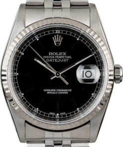 HandMade The Rolex Datejust 16234 Black Dial Steel Jubilee