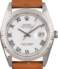 HandMade The Rolex Steel Datejust 16234 White Roman