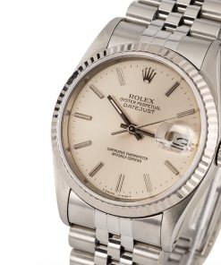 Alternative view of HandMade The Rolex Datejust Silver Dial 16234