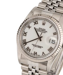 Alternative view of HandMade The White Rolex Datejust 16234