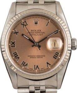 HandMade The Rolex Steel Datejust 16234 Salmon Dial T