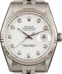 HandMade The Rolex Datejust 16234 White Diamond Dial
