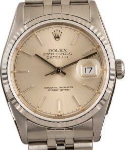 HandMade The 36mm Rolex Datejust 16234 Silver Dial