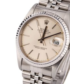 Alternative view of HandMade The 36mm Rolex Datejust 16234 Silver Dial