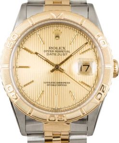 HandMade The Rolex DateJust 16263 Champagne Tapestry Dial