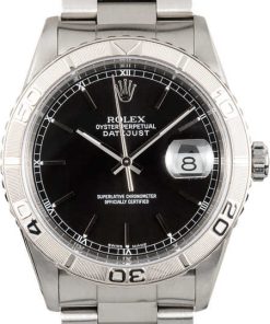 HandMade The Rolex Datejust 16264 "Turn-O-Graph" Black Thunderbird