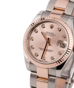 Alternative view of HandMade The Rolex Datejust 178271 Two Tone Everose Oyster