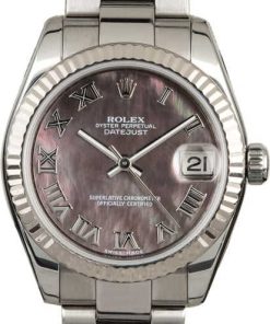 HandMade The Rolex Datejust 178274 Black MOP Roman Dial