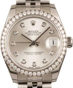HandMade The Rolex Mid-Size Datejust 178384 Diamond Dial & Bezel