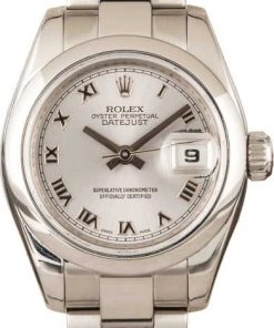 HandMade The Rolex Ladies Datejust 179160 Silver Dial