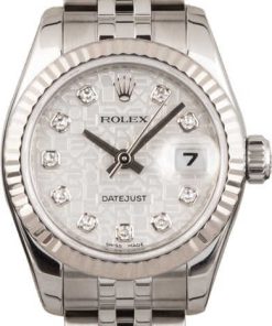 HandMade The Rolex Lady Datejust 179174 Silver Jubilee Diamond Dial