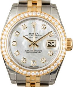 HandMade The Unworn Rolex Datejust 179383 MOP Dial with Diamonds