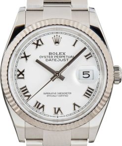 HandMade The Rolex Datejust Ref 126234 White Roman Dial