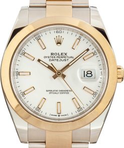 HandMade The Rolex Datejust 41 Ref 126303 White Chromalight Dial