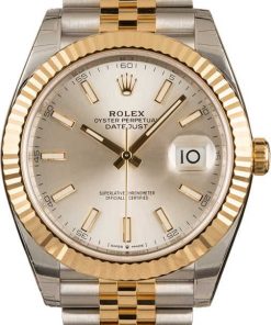 HandMade The Unworn Rolex Datejust 41 Ref 126333 Silver Index Dial T