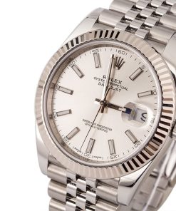 Alternative view of HandMade The Rolex Datejust 41 Ref 126334 Luminous Silver Dial