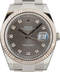HandMade The Rolex Datejust 41 Ref 126334 Slate Diamond Dial