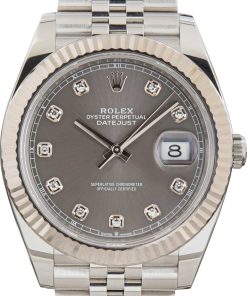 HandMade The Rolex Datejust 41 Ref 126334 Slate Diamond Dial