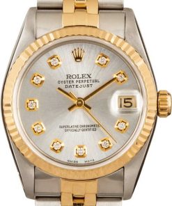 HandMade The Midsize Rolex Datejust 68273 Diamond Dial