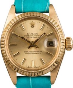 HandMade The Rolex Datejust 6917 Torquoise Leather Bracelet