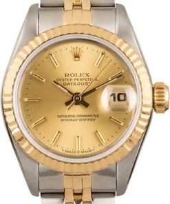 HandMade The Rolex Datejust 69173 Two Tone with Fluted Bezel