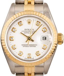 HandMade The Rolex Datejust 69173 White Diamond Dial