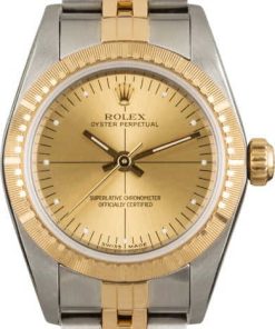 HandMade The Rolex Oyster Perpetual 76243 Champagne Quadrant Dial