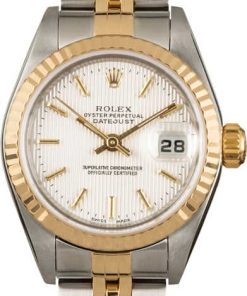 HandMade The Rolex Datejust 79173 Silver Tapestry Dial