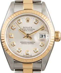 HandMade The Rolex Two Tone Diamond Dial Datejust 79173